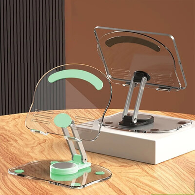 Planšetinio kompiuterio stalinis stovas, tinkamas iPad Pro 9.7 Air 4 5 Mini 6 11 Mi Pad Skaidrus akrilo stalinis telefono stovas