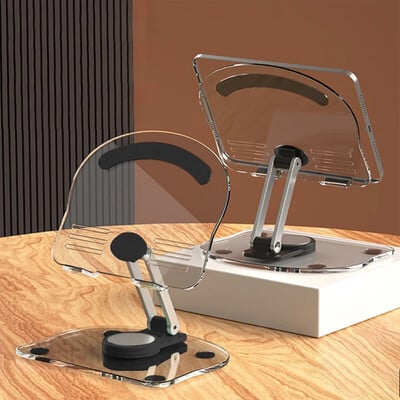 Planšetinio kompiuterio stalinis stovas, tinkamas iPad Pro 9.7 Air 4 5 Mini 6 11 Mi Pad Skaidrus akrilo stalinis telefono stovas