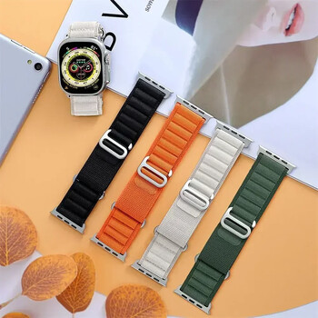 Alpine Strap for Apple Watch Bands 44mm 40mm 49mm 45mm 41mm 38mm 42mm Nylon Bracelet Iwatch Ultra 2 Series 9 3 4 5 6 7 8 SE Belt