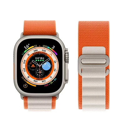 Каишка Alpine за каишки на Apple Watch 44 мм 40 мм 49 мм 45 мм 41 мм 38 мм 42 мм Найлонова гривна Iwatch Ultra 2 Series 9 3 4 5 6 7 8 SE Колан