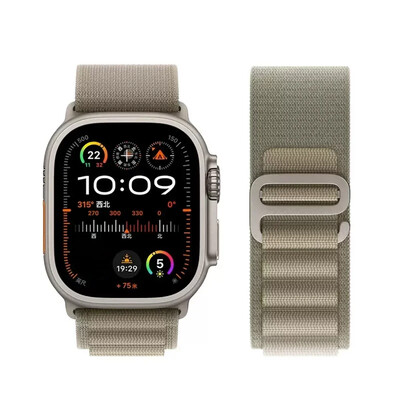 Каишка Alpine за каишки на Apple Watch 44 мм 40 мм 49 мм 45 мм 41 мм 38 мм 42 мм Найлонова гривна Iwatch Ultra 2 Series 9 3 4 5 6 7 8 SE Колан
