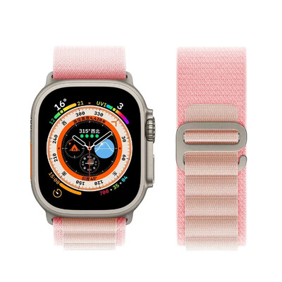 Каишка Alpine за каишки на Apple Watch 44 мм 40 мм 49 мм 45 мм 41 мм 38 мм 42 мм Найлонова гривна Iwatch Ultra 2 Series 9 3 4 5 6 7 8 SE Колан