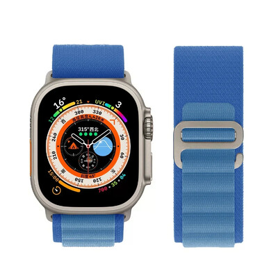 Каишка Alpine за каишки на Apple Watch 44 мм 40 мм 49 мм 45 мм 41 мм 38 мм 42 мм Найлонова гривна Iwatch Ultra 2 Series 9 3 4 5 6 7 8 SE Колан