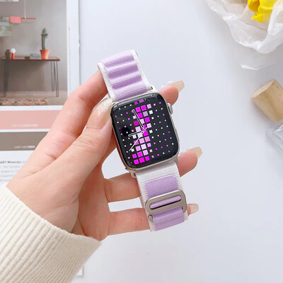 Каишка Alpine за каишки на Apple Watch 44 мм 40 мм 49 мм 45 мм 41 мм 38 мм 42 мм Найлонова гривна Iwatch Ultra 2 Series 9 3 4 5 6 7 8 SE Колан