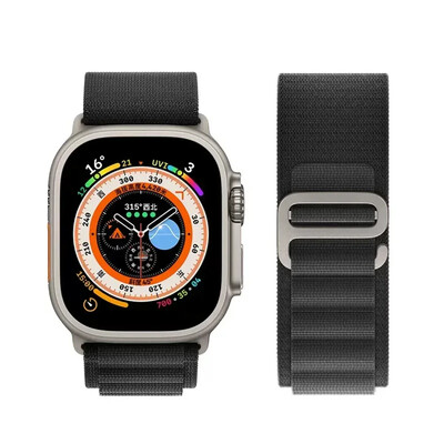 Каишка Alpine за каишки на Apple Watch 44 мм 40 мм 49 мм 45 мм 41 мм 38 мм 42 мм Найлонова гривна Iwatch Ultra 2 Series 9 3 4 5 6 7 8 SE Колан