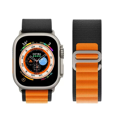 Каишка Alpine за каишки на Apple Watch 44 мм 40 мм 49 мм 45 мм 41 мм 38 мм 42 мм Найлонова гривна Iwatch Ultra 2 Series 9 3 4 5 6 7 8 SE Колан
