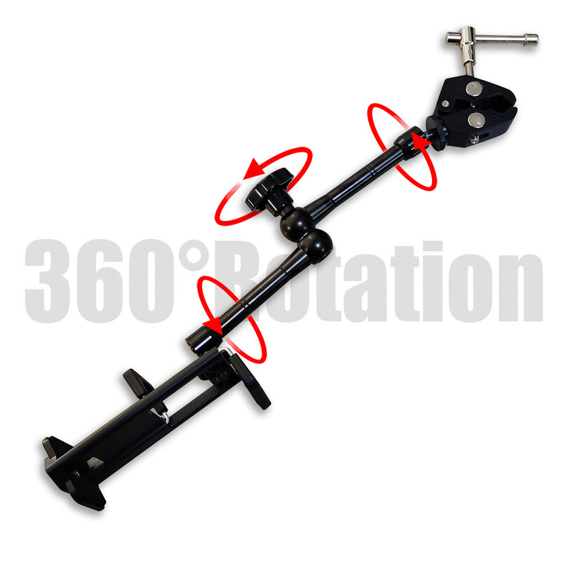 Držač za tablet od 4-11 inča u automobilu Čarobna stezaljka za ruku s adapterom od 1/4" za iPad Nosač za stražnje sjedalo Telefon Dodaci za tablete u automobilu