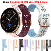 Zamjenske trake od 20 mm za Amazfit GTR Mini Ženska narukvica s čipkastom narukvicom GTS 4 Mini/2/2e/Bip3 Pro Dodaci od silikonske narukvice