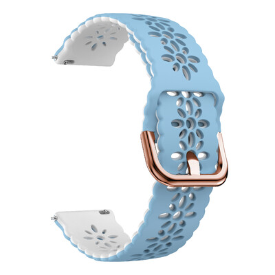 Zamjenske trake od 20 mm za Amazfit GTR Mini Ženska narukvica s čipkastom narukvicom GTS 4 Mini/2/2e/Bip3 Pro Dodaci od silikonske narukvice