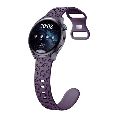 20mm remen za Samsung Galaxy Watch 6/5/5 pro/4/6 classic Silicone correa Sport Gravirana leopard narukvica Huawei GT 4-3-2 remen