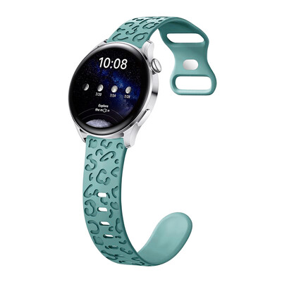 20mm remen za Samsung Galaxy Watch 6/5/5 pro/4/6 classic Silicone correa Sport Gravirana leopard narukvica Huawei GT 4-3-2 remen