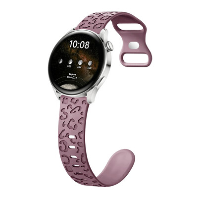 20mm remen za Samsung Galaxy Watch 6/5/5 pro/4/6 classic Silicone correa Sport Gravirana leopard narukvica Huawei GT 4-3-2 remen
