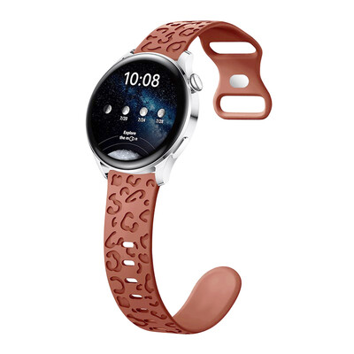 20mm remen za Samsung Galaxy Watch 6/5/5 pro/4/6 classic Silicone correa Sport Gravirana leopard narukvica Huawei GT 4-3-2 remen