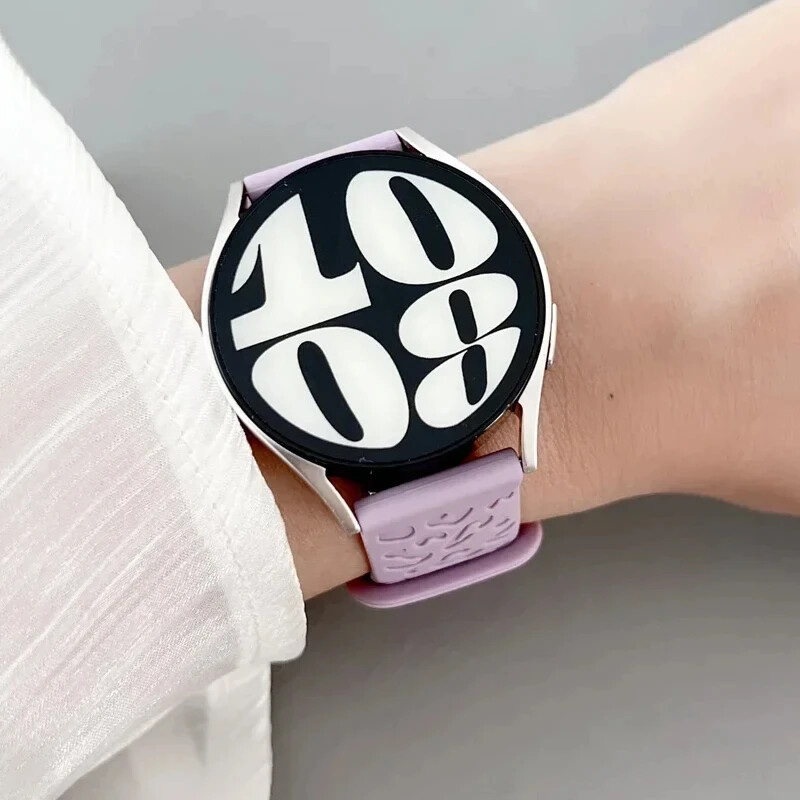 20mm remen za Samsung Galaxy Watch 6/5/5 pro/4/6 classic Silicone correa Sport Gravirana leopard narukvica Huawei GT 4-3-2 remen