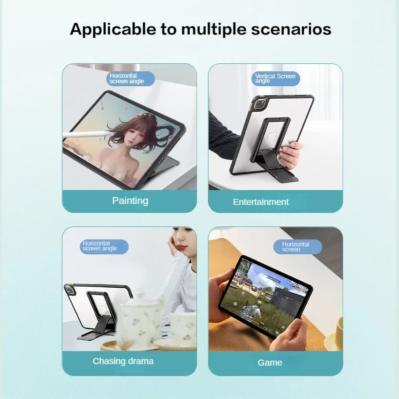 Univerzalni stalak za tablet, sklopivi nosač za pohranu, prijenosni ljepljivi, kreativni nosač za tablet za Ipad, stolni nosač za e-čitač, držač za tablet
