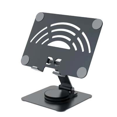 Държач за таблет за IPad Pro Стойка 360° ротация Преносима сгъваема алуминиева скоба за настолен компютър Поддръжка за лаптоп Xiaomi Samsung Tab