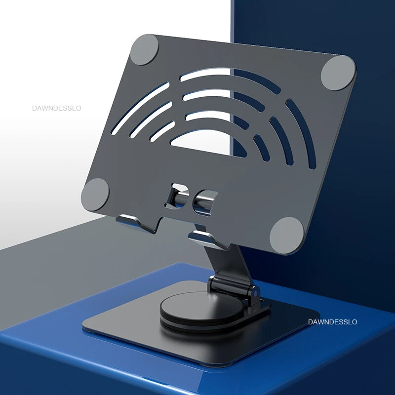 Държач за таблет за IPad Pro Стойка 360° ротация Преносима сгъваема алуминиева скоба за настолен компютър Поддръжка за лаптоп Xiaomi Samsung Tab
