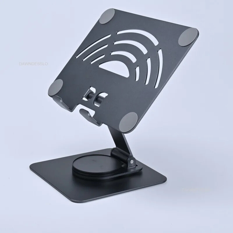 Държач за таблет за IPad Pro Стойка 360° ротация Преносима сгъваема алуминиева скоба за настолен компютър Поддръжка за лаптоп Xiaomi Samsung Tab