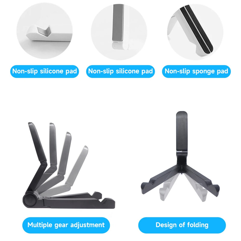 Универсален държач за таблет Настолен сгъваем лесен за носене мобилен телефон Фиксирана стойка за таблет за стойка Samsung Xiaomi iPad