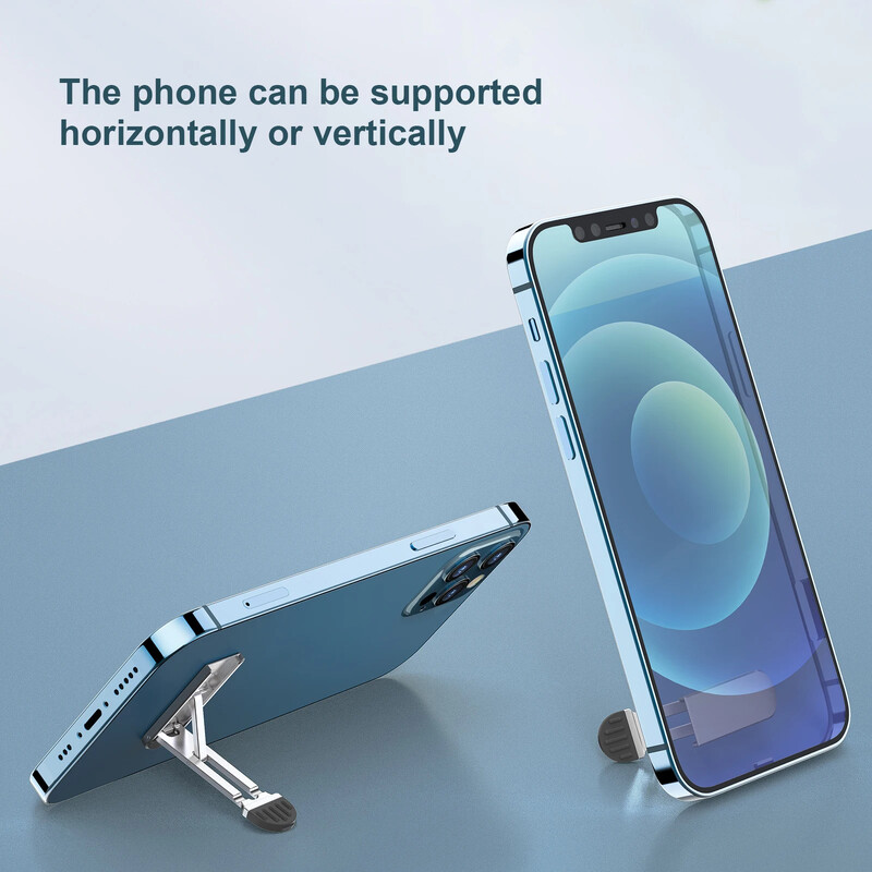 Nematomas sulankstomas cinko lydinio stovas Daugiareguliuojamas mobiliojo telefono nugaros stovas planšetinio kompiuterio nešiojamojo kompiuterio stovas Ultra plonas lipnus mini Nonsli
