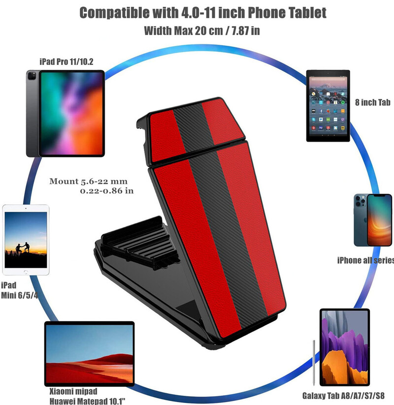 Držač tableta na nadzornoj ploči automobila za 4-10 inčni držač za držač kartice za mobilni telefon za Xiaomi Samsung Galaxy Tablet, iPad, držač za automobil