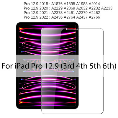 Tempered Glass For iPad Pro 12.9 11 13 2024 Προστατευτικό οθόνης 10ης 9ης γενιάς για iPad Air 3 4 5 Mini 6 7th 8th Gen 10.2 Film