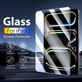 Tempered Glass For Ipad Pro 13 11 M4 12.9 10 9 10th 9th Generation Air 11 M2 5 4 3 2 Mini 6 10.2 10.9 2024 Screen Protector Film