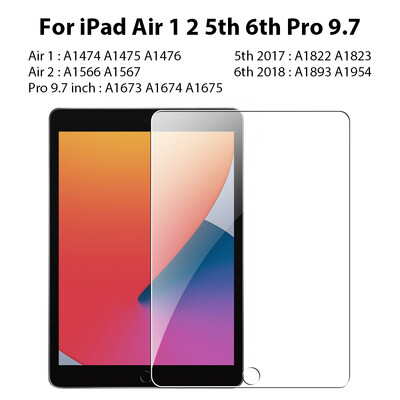 Tempered Glass For Ipad Pro 13 11 M4 12.9 10 9 10th 9th Generation Air 11 M2 5 4 3 2 Mini 6 10.2 10.9 2024 Screen Protector Film