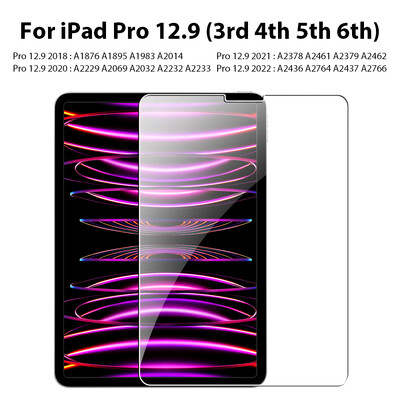Tempered Glass For Ipad Pro 13 11 M4 12.9 10 9 10th 9th Generation Air 11 M2 5 4 3 2 Mini 6 10.2 10.9 2024 Screen Protector Film