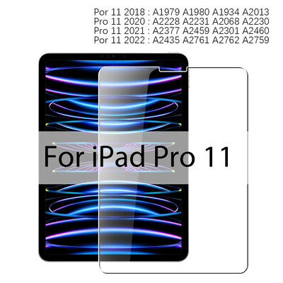 Tempered Glass For iPad 10th Generation Pro 11 12.9 13 M2 M4 Screen Protector for iPad Air 11 5 4 3 Mini 6 7th 8th 9th 10.2 Film