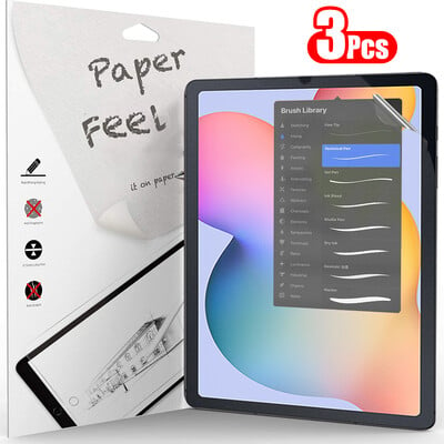 3Pcs Paper Feel Like Screen Protector за Samsung Galaxy Tab S7 S8 S9 Plus Ultra A9 Samsung tab S6 Lite s7 s9 fe A8 A7 Без стъкло