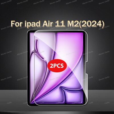 2 τμχ Προστατευτικό οθόνης από σκληρυμένο γυαλί για ipad Pro Air 13 11 2024 M4 M2 Air 5 4 Pro 12.9 11 φιλμ