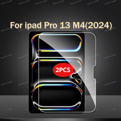 2 τμχ Προστατευτικό οθόνης από σκληρυμένο γυαλί για ipad Pro Air 13 11 2024 M4 M2 Air 5 4 Pro 12.9 11 φιλμ