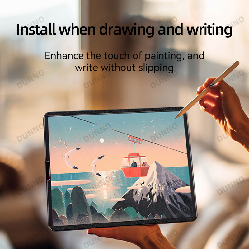 Popierinė ekrano apsauginė plėvelė, skirta iPad Air 11in 2024 Pro 11/12.9 Air 4 5 10/9/8/7 kartos nuimama magnetinė trauka