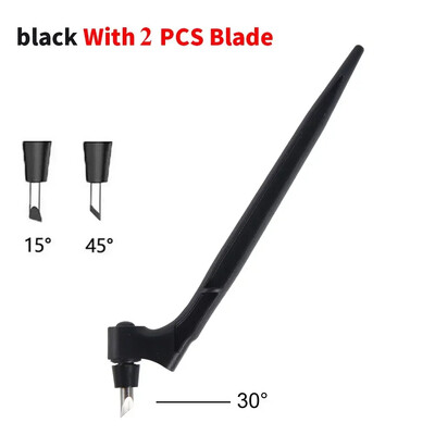 Scrapbooking pjovimo įrankis Popieriaus pjaustytuvas Scrapbooking pjaustytuvas Amatų pjovimo įrankiai Popieriaus peilio rašiklis su 360 laipsnių besisukančiu peiliuku