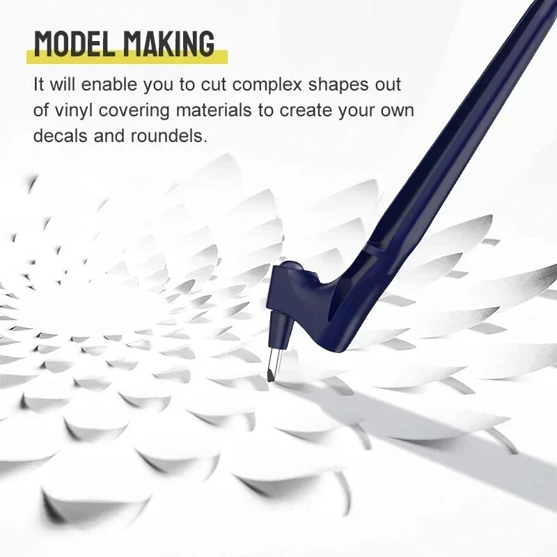 Scrapbooking pjovimo įrankis Popieriaus pjaustytuvas Scrapbooking pjaustytuvas Amatų pjovimo įrankiai Popieriaus peilio rašiklis su 360 laipsnių besisukančiu peiliuku