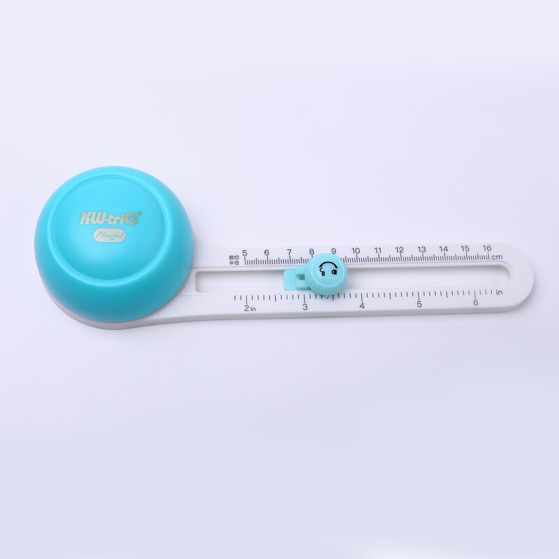 KW-triO apskritas popieriaus pjaustytuvas Rotacinis apskritas pjoviklis Rankinis apvalus pjovimo įrankis Popieriaus žoliapjovė Scrapbooking įrankis su pjovimo galvute