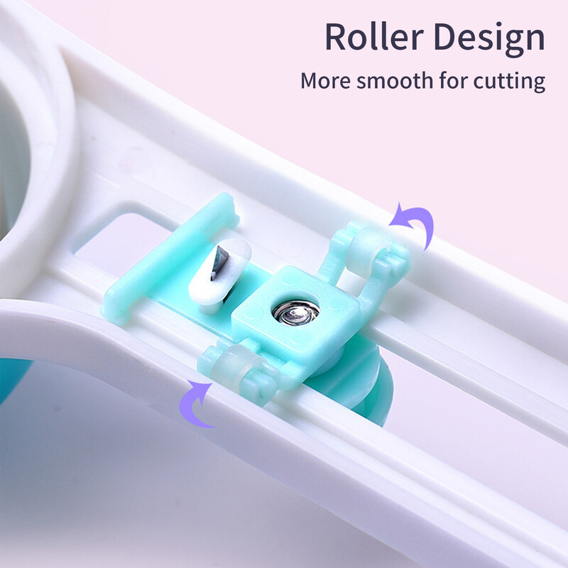 KW-triO apskritas popieriaus pjaustytuvas Rotacinis apskritas pjoviklis Rankinis apvalus pjovimo įrankis Popieriaus žoliapjovė Scrapbooking įrankis su pjovimo galvute