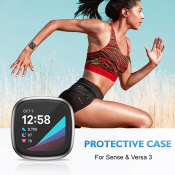 Θήκη για Fitbit Versa 2 Προστατευτικό κάλυμμα οθόνης προφυλακτήρα για Εύκαμπτη μαλακή θήκη αντιχαρακτική Fitbit Versa2