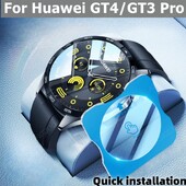 3/1kom kaljeno staklo za Huawei Watch GT4 46mm/41mm Full Cover Zaštitno staklo za Huawei GT4/GT3 Pro 46mm Brza instalacija