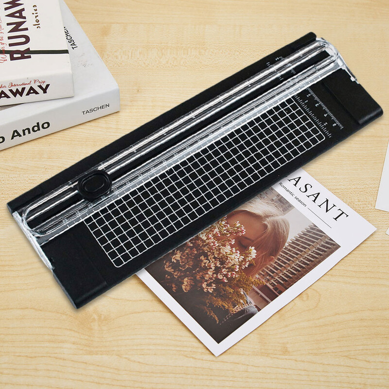 A4/A5 popieriaus pjovimo giljotininis popieriaus pjaustytuvas Nuotraukų kortelės pjovimo kilimėlio įrankis su mastelio nuotraukų kirpimo iškarpų knyga