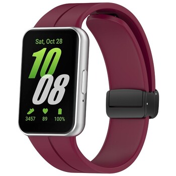 Λουράκι σιλικόνης για Samsung Galaxy Fit3 Watch Band Μαγνητικό βραχιόλι με πόρπη για Samsung Galaxy Fit 3 Αντικατάσταση βραχιολιού Correa