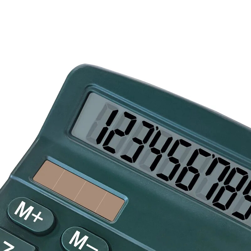 Kalkulator s velikim LCD zaslonom s 12 znamenki, kalkulator standardne funkcije s dvostrukim napajanjem na solarno i baterijsko napajanje za kućni osnovni stolni ured