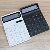 Калкулатор с 12-цифрен голям LCD дисплей Калкулатор със стандартна функция със слънчева батерия и двойно захранване за домашен основен настолен офис