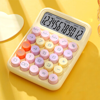 New Ins Dopamine Candy Colour Calculators Голям дисплей Механична Dot Keyboard Back Училищни пособия Ученици/Финанси Канцеларски материали