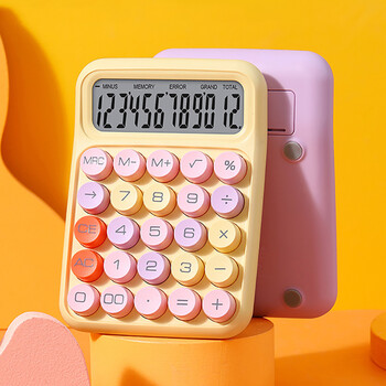 New Ins Dopamine Candy Colour Calculators Голям дисплей Механична Dot Keyboard Back Училищни пособия Ученици/Финанси Канцеларски материали