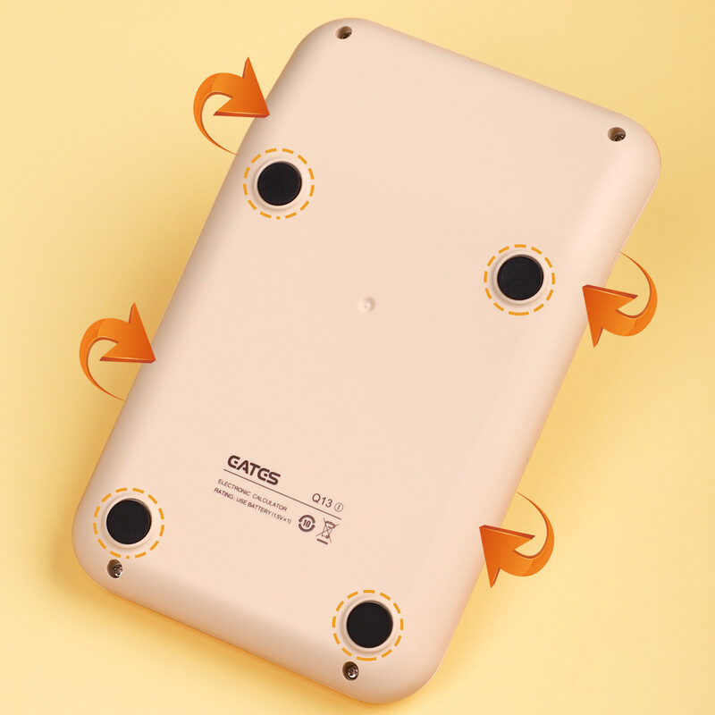 Aukštos spalvos mažo kvadratinio cukraus skaičiuoklė Paprasta vienspalvė mechaninė klaviatūra Kompiuterių studentams mielas elektroninis skaičiuotuvas