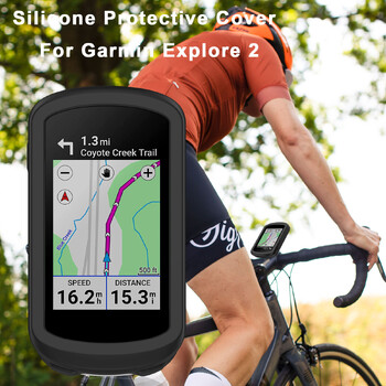 TPU силиконов калъф + 2 бр. закалено стъклено фолио за Garmin Explore 2 GPS протектор за екран Cover Explore2 Smart аксесоари 2 в 1