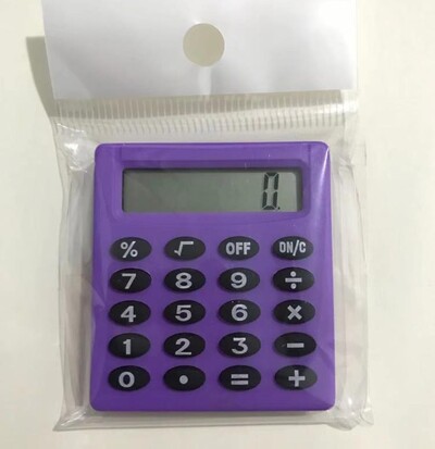 Boutique konfekcija Mali kvadratni kalkulator Personalizirani mali kreativni kalkulator za školu i uredsku elektroniku u boji slatkiša