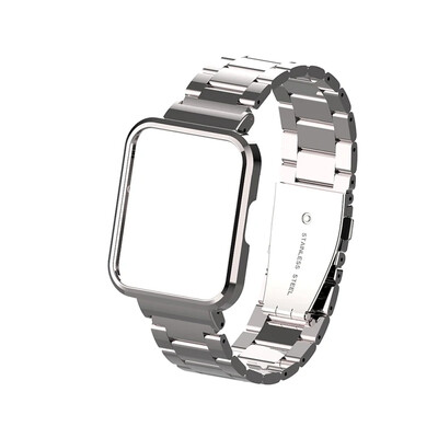 За часовник POCO Протектор за каишка за часовник Неръждаема стомана Магнитна примка Гривни + капак За часовник POCO Метална лента за китка Shell frame